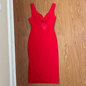 NWT the fashion poet red midi dress
